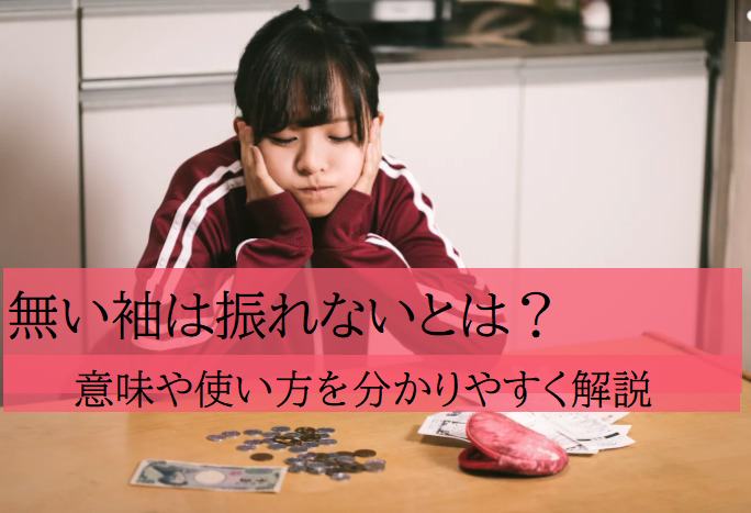 無い袖は振れない ないそではふれない とは 意味や使い方を分かりやすく解説 ことわざのナルゾウ